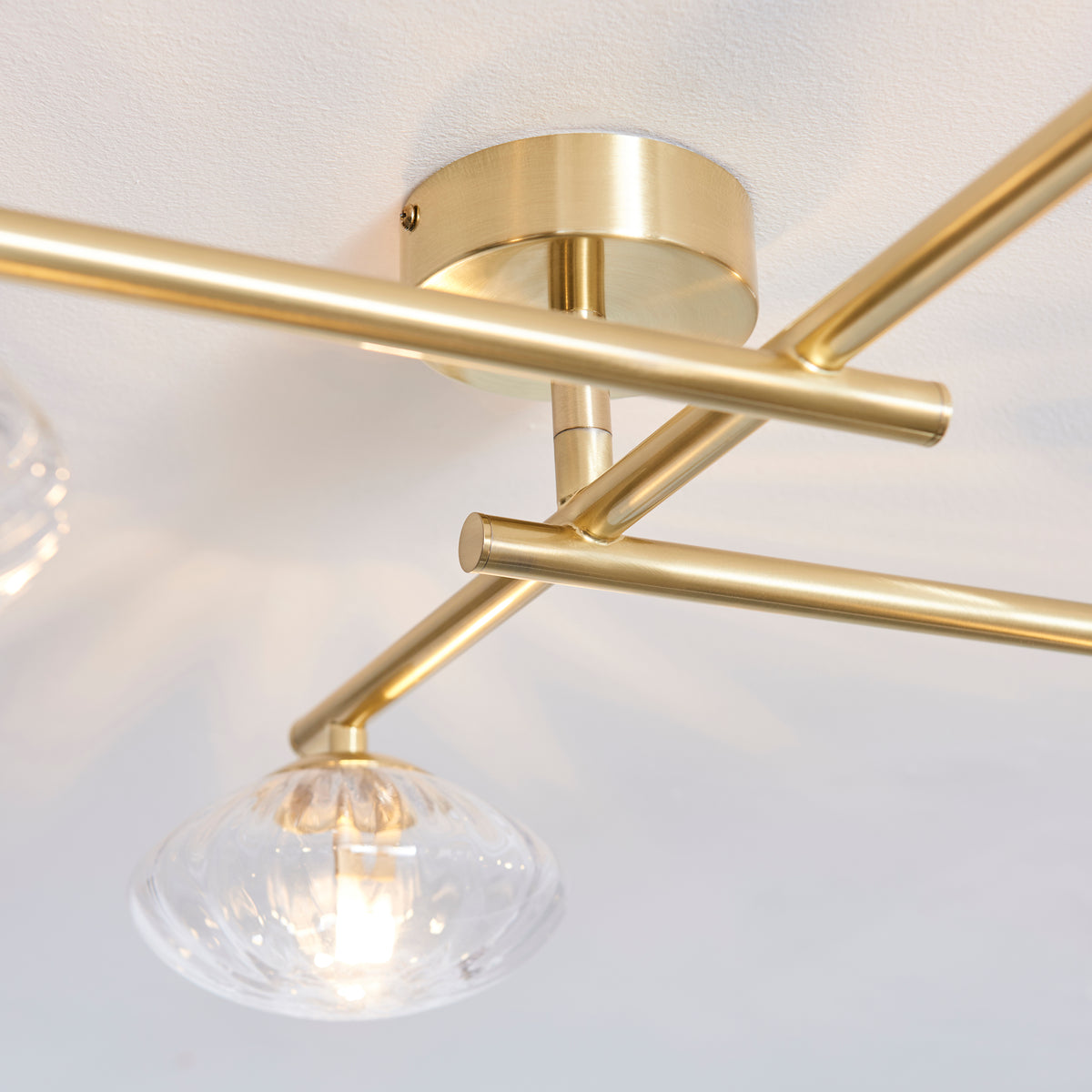 Endon Lighting Mobias 95009 Mobias 4lt semi Flush Light Fitting