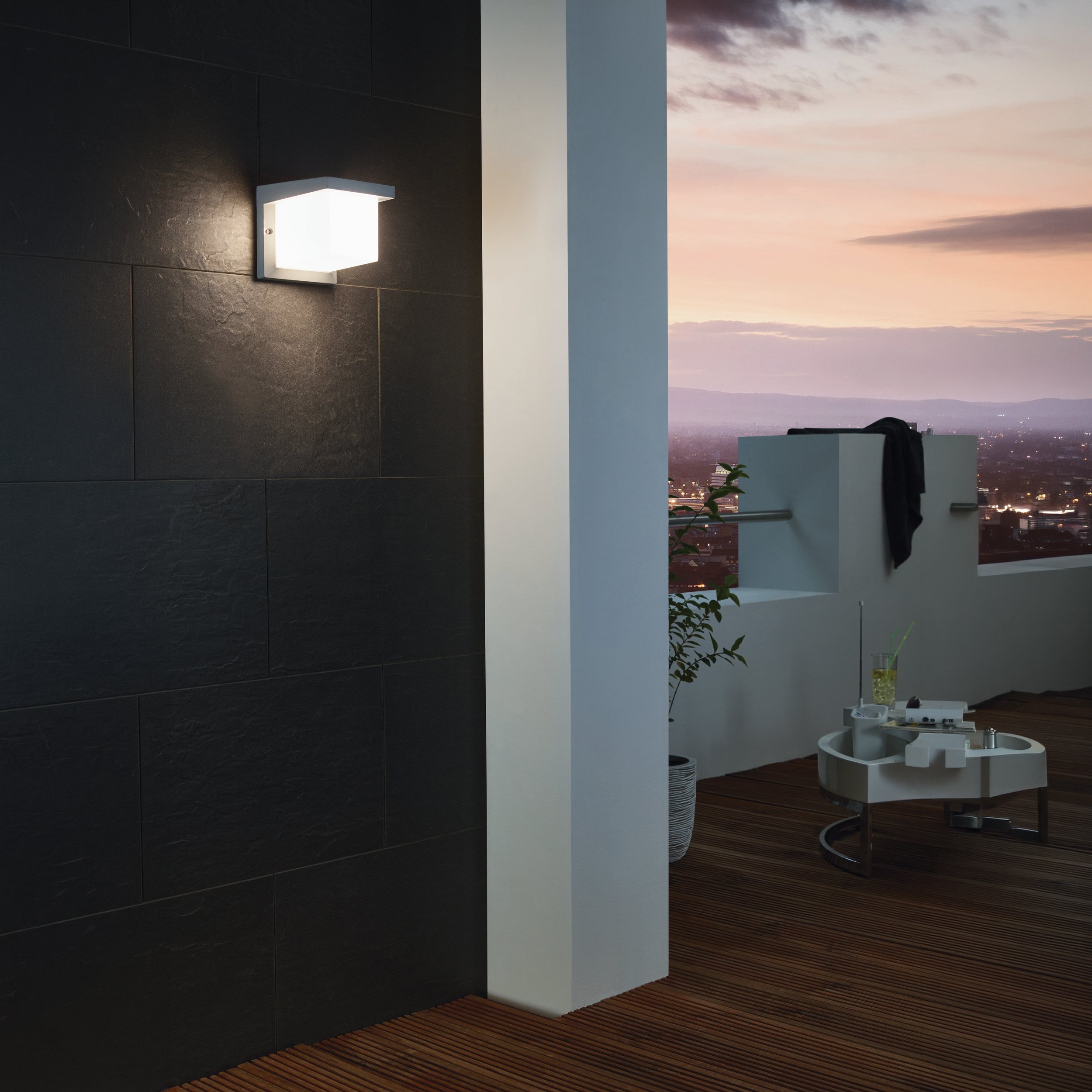 Eglo EU PASSA Indoor Wall Light – Black & Gold Steel, Twin GU10 LED, Warm White, Modern Accent Lighting product image - Endon Lighting from First Light Direct with great prices and fast UK delivery