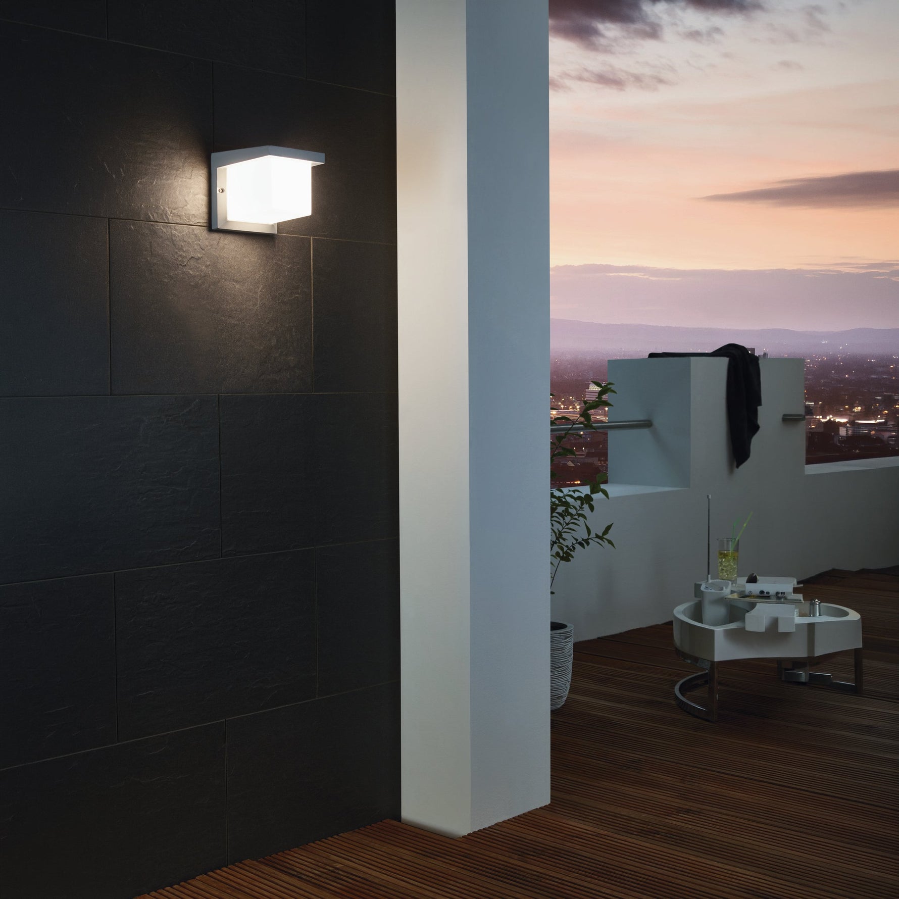 Eglo EU PASSA Indoor Wall Light – Black & Gold Steel, Twin GU10 LED, Warm White, Modern Accent Lighting product image - Endon Lighting from First Light Direct with great prices and fast UK delivery