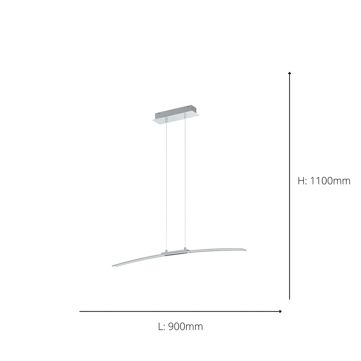 Eglo EU Lasana LED Contemporary Single Pendant