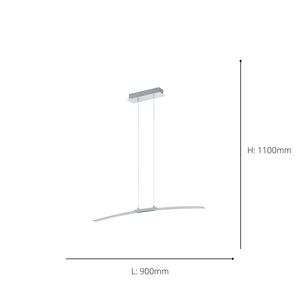 Eglo EU Lasana LED Contemporary Single Pendant