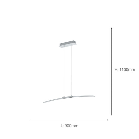 Eglo EU Lasana LED Contemporary Single Pendant