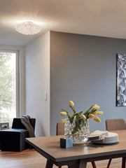 Eglo EU Clemente Steel & Glass LED Ceiling Light