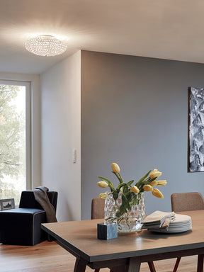 Eglo EU Clemente Steel & Glass LED Ceiling Light
