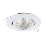 Eglo EU Tedo 1 White LED Round Set of 3 Recessed Light, 8cm, 3000K product image - Endon Lighting from First Light Direct with great prices and fast UK delivery