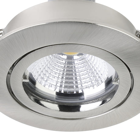 Eglo EU Tedo 1 Satin Nickel LED Round Set of 3 Recessed Light, 8cm, 3000K