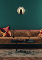 Searchlight Electric Target LED Wall Light, Sand Black Metal 95410BK