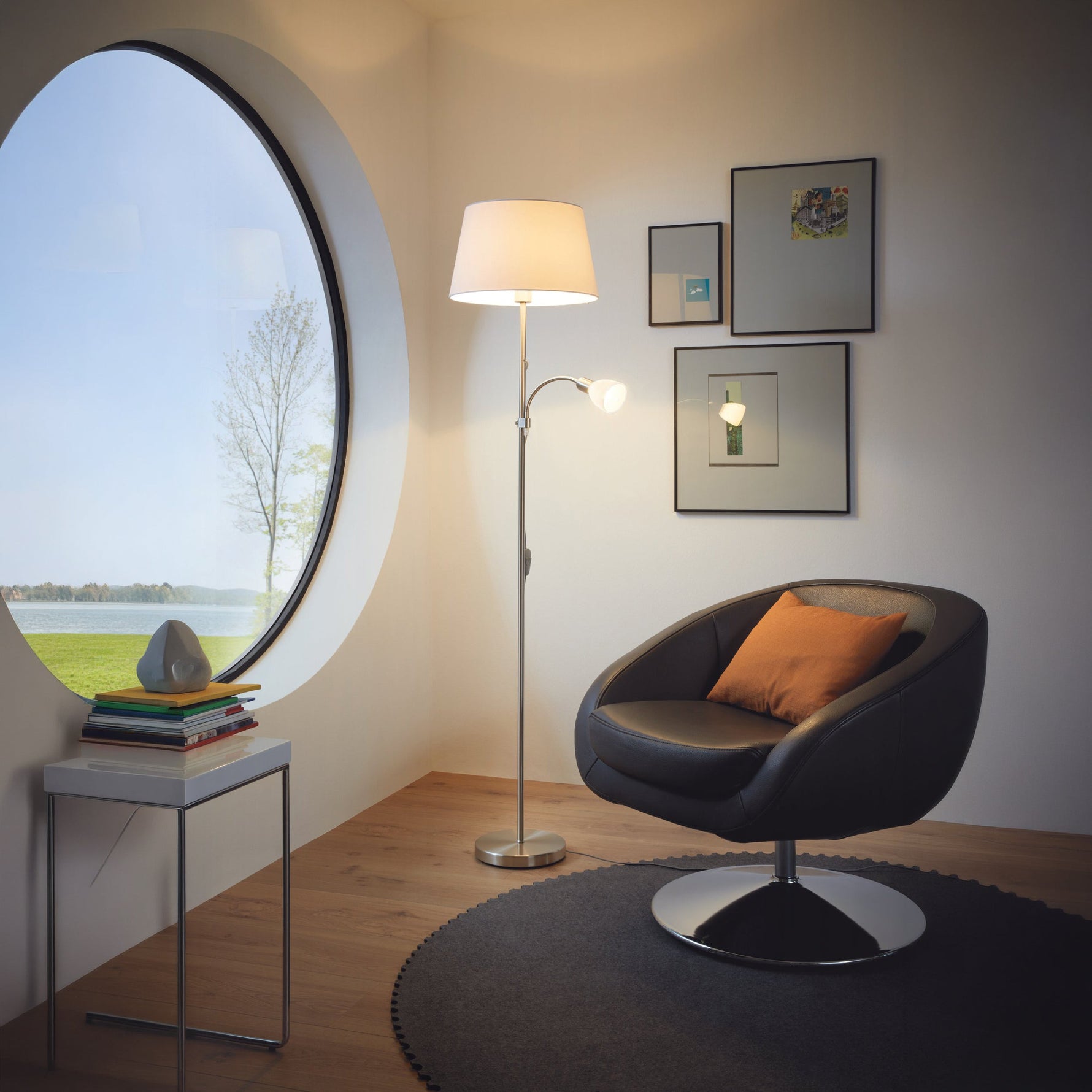 Eglo EU Cardillio 1 Aluminium & Chrome LED 2-Light Spotlight product image - Endon Lighting from First Light Direct with great prices and fast UK delivery