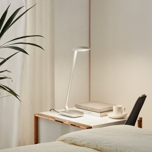 Eglo EU Cajero Plastic Silver LED Touchdimmer Table Lamp