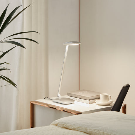 Eglo EU Cajero Plastic Silver LED Touchdimmer Table Lamp