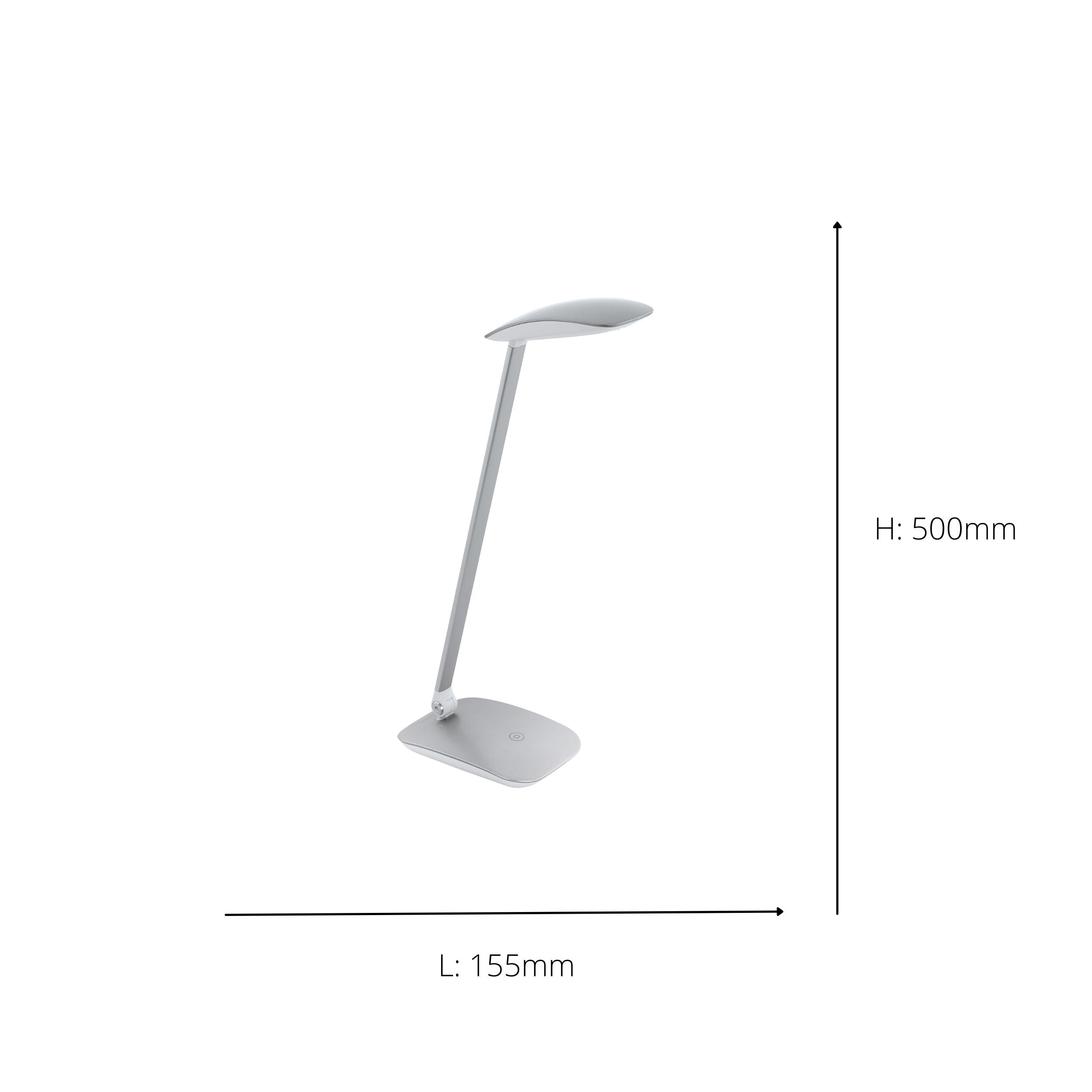 Eglo EU Cajero White Plastic LED Touchdimmer Table Lamp