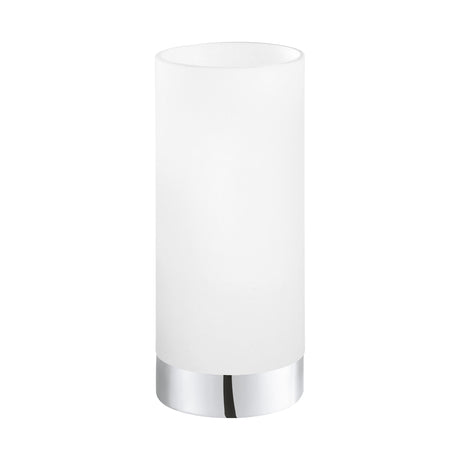 Eglo EU Damasco 1 Table Lamp – White & Chrome Steel 10cm