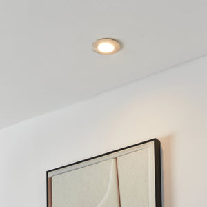 Eglo EU Pineda Plastic Satin Nickel LED Round Set of 3 Recessed Lights, 7.8cm, 3000K