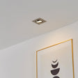 Eglo EU Pineda Plastic Satin Nickel LED Sqaure Set of 3 Recessed Lights, 8.4cm, 3000K