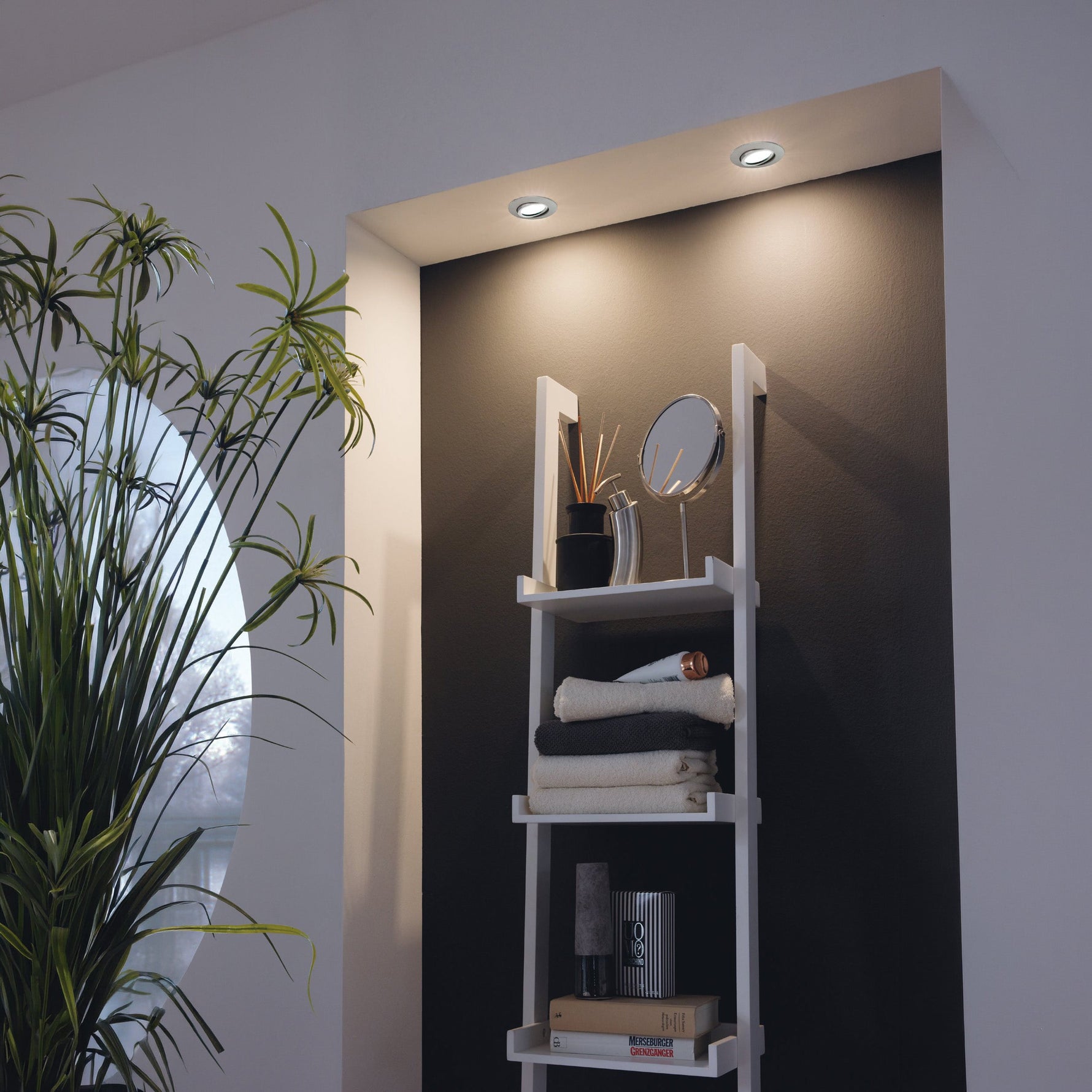 Eglo EU Pineda Plastic White LED Round Set of 3 Recessed Lights, 8.4cm, 3000K product image - Endon Lighting from First Light Direct with great prices and fast UK delivery