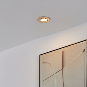 Eglo EU Pineda Plastic Satin Nickel LED Round Set of 3 Recessed Lights, 8.4cm, 3000K