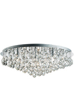 Hanna 8Lt Flush  - Chrome Metal & Clear Crystal