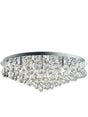 Hanna 8Lt Flush  - Chrome Metal & Clear Crystal