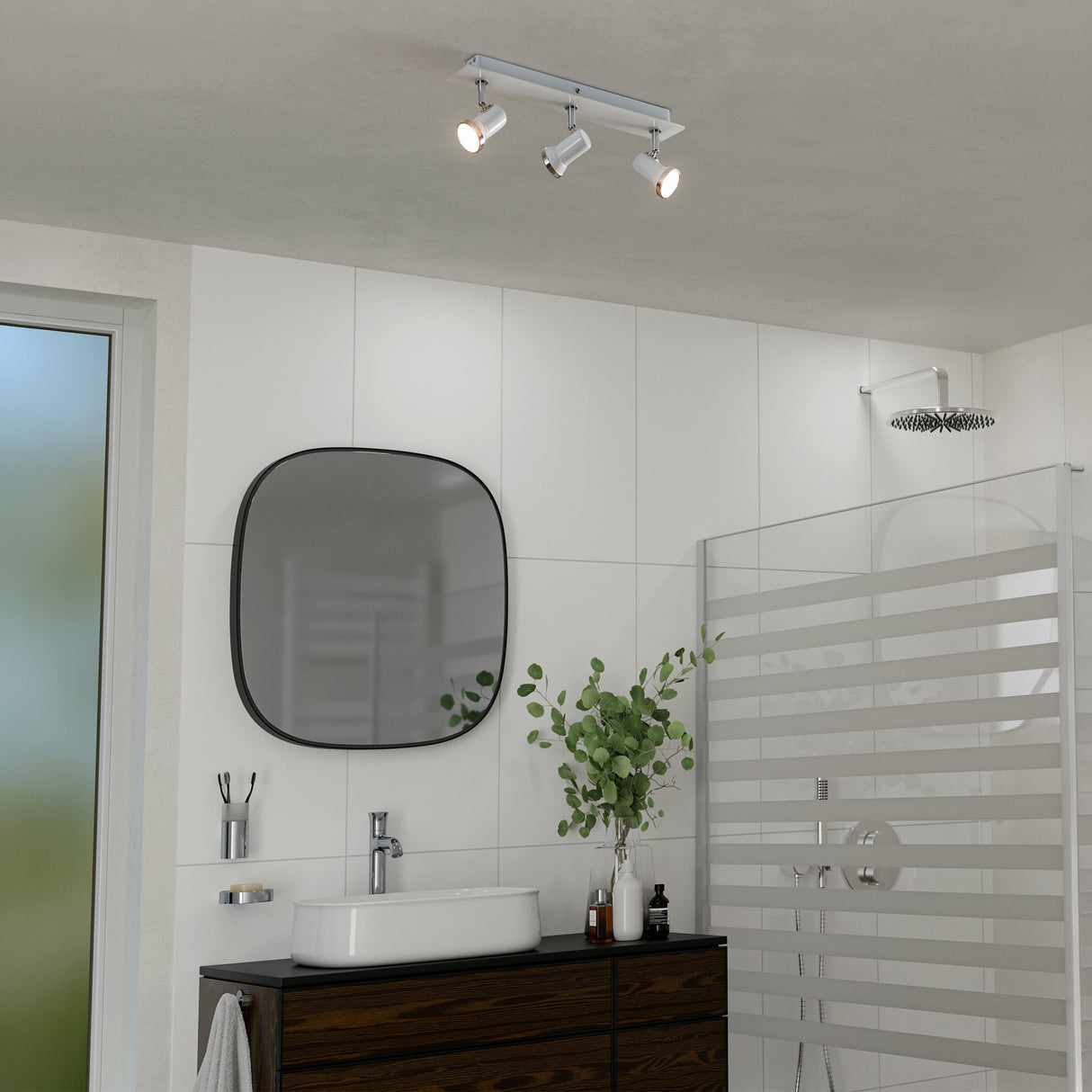 Eglo EU Tamara 1 LED White Steel 3-Light Spotlight