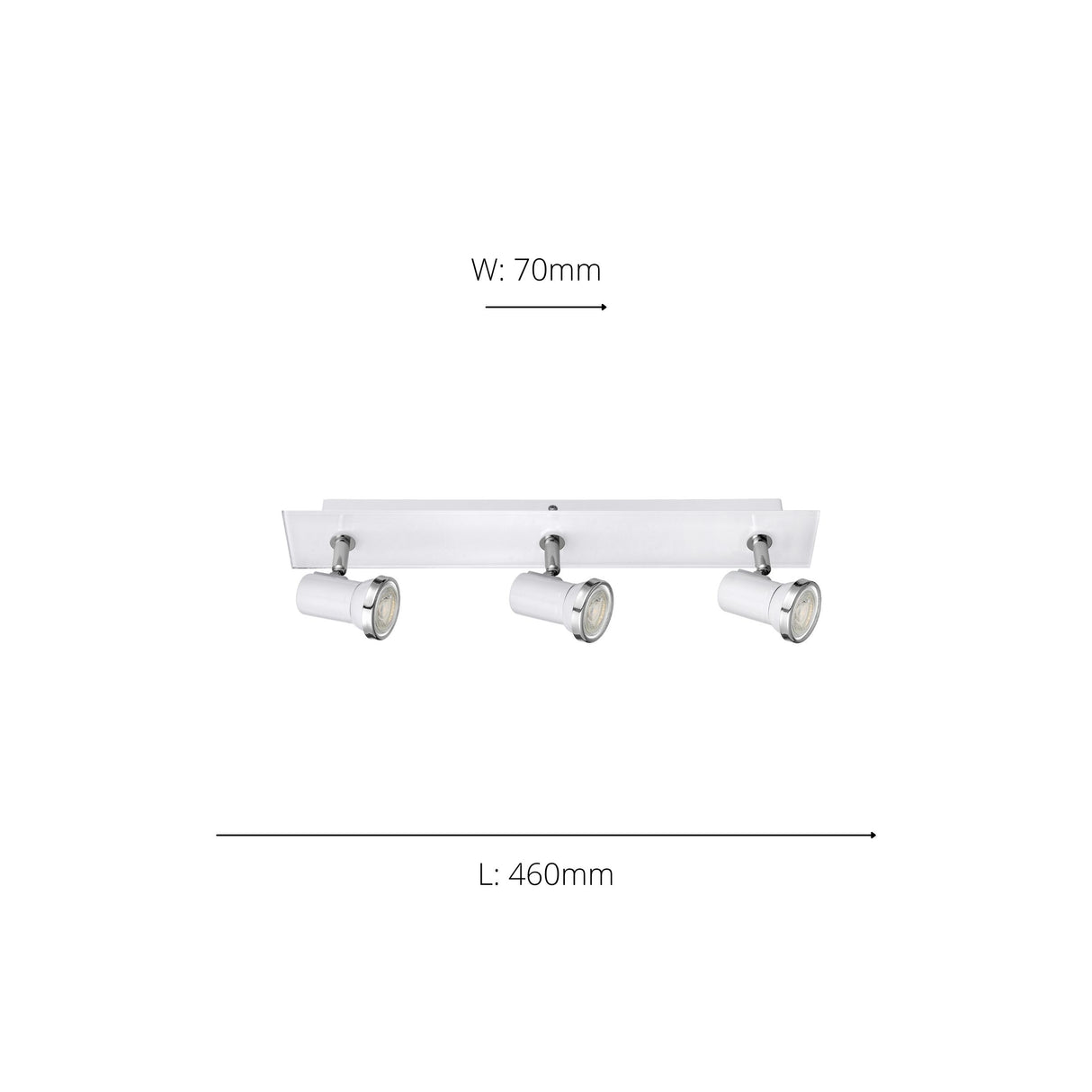 Eglo EU Tamara 1 LED White Steel 3-Light Spotlight