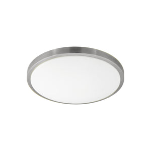 Eglo EU COMPETA?1 LED Wall or Ceiling Light – Warm White, White & Satin Nickel, 2400?lm, Indoor Lighting