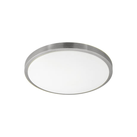 Eglo EU COMPETA?1 LED Wall or Ceiling Light – Warm White, White & Satin Nickel, 2400?lm, Indoor Lighting