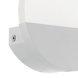Eglo EU METRASS?1 Wall Light – White Aluminium, Integrated LED, Warm White, Compact Indoor Wall Lighting
