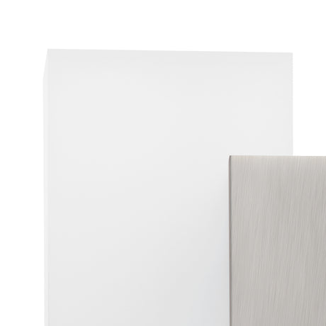 Eglo EU METRASS?2 LED Wall / Ceiling Light – Satin Nickel Aluminium, Twin Light, Warm White, Indoor Lighting