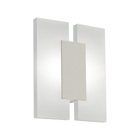 Eglo EU METRASS?2 LED Wall / Ceiling Light – Satin Nickel Aluminium, Twin Light, Warm White, Indoor Lighting