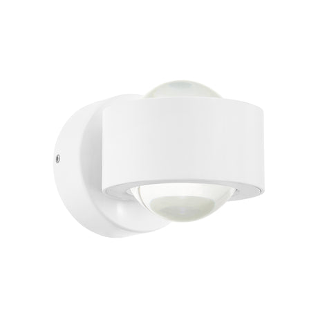 Eglo EU ONO?2 Wall Light – White Aluminium, Twin LED, Warm White, Indoor Up & Down Lighting