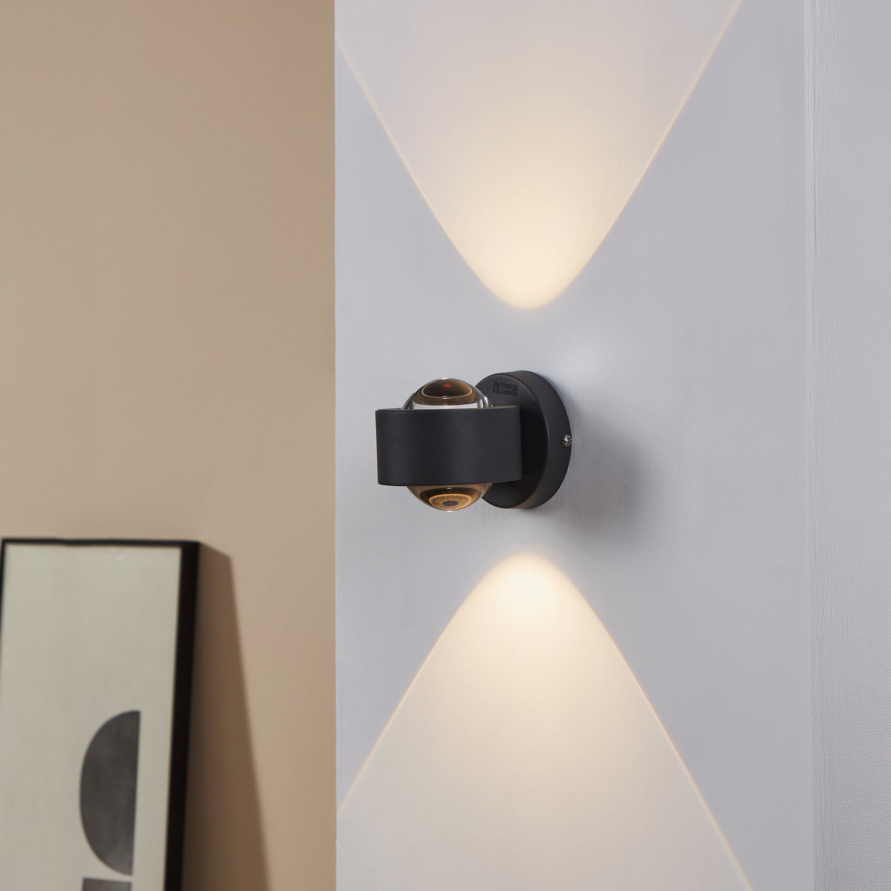 Eglo EU Coslada Black & Brass Contemporary Steel Single Spotlight product image - Endon Lighting from First Light Direct with great prices and fast UK delivery