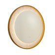 Luxo LED Mirror, Gold Metal with Marble Effect