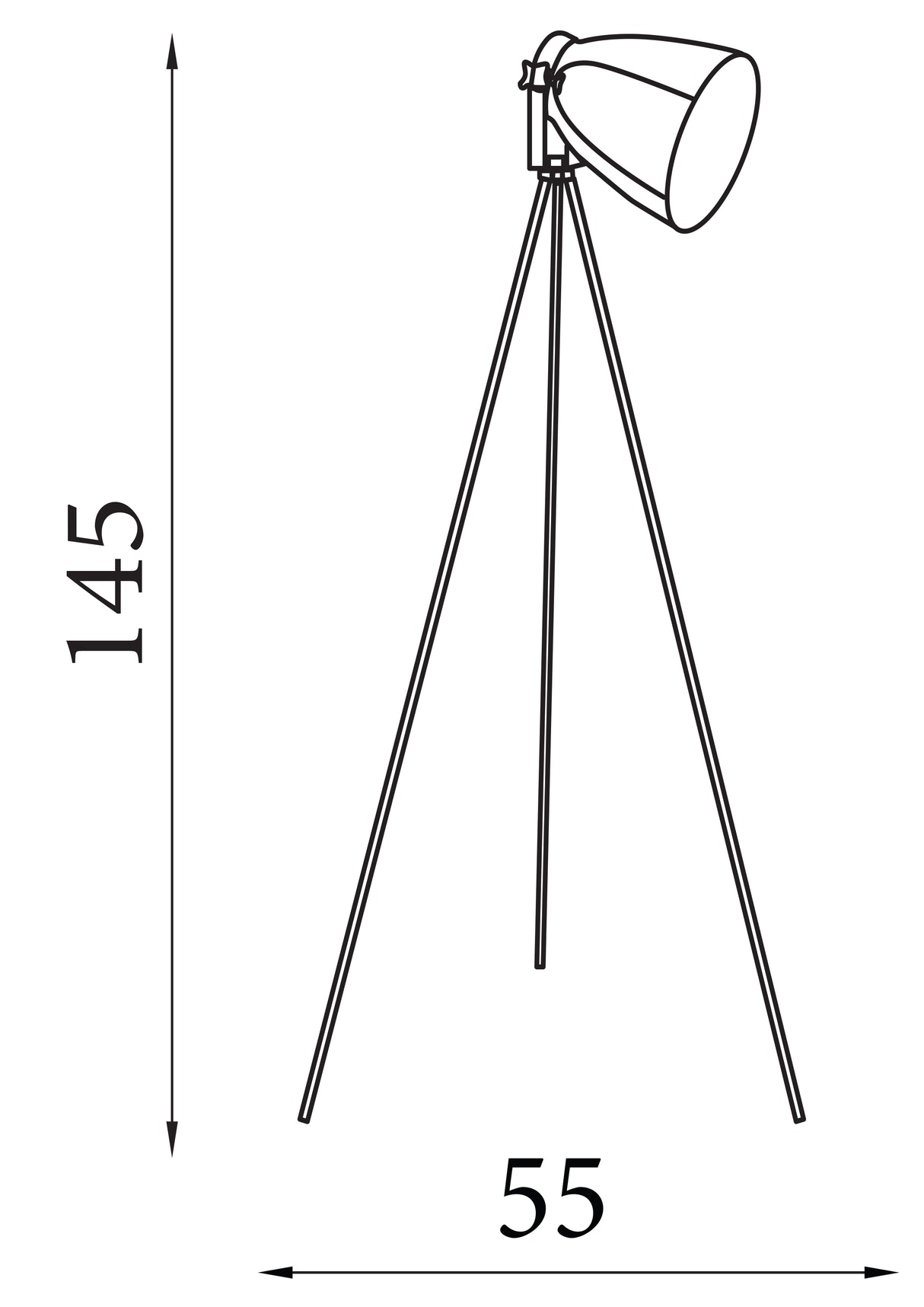 Searchlight Electric Study Floor Lamp - Chrome 9606CC
