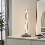 Eglo EU Lasana 2 LED Contemporary Steel & Aluminium Chrome Table Lamp