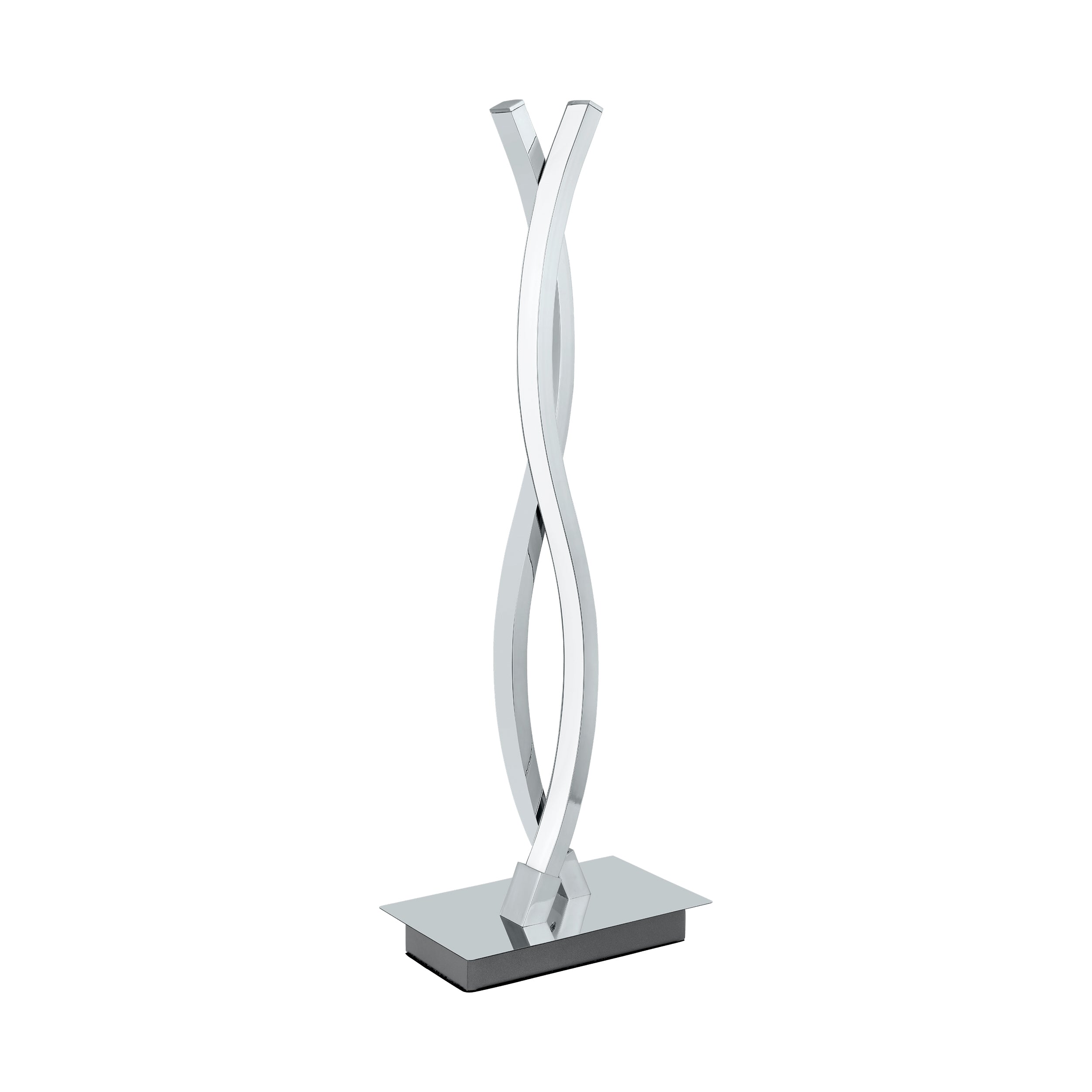 Eglo EU Lasana 2 LED Contemporary Steel & Aluminium Chrome Table Lamp