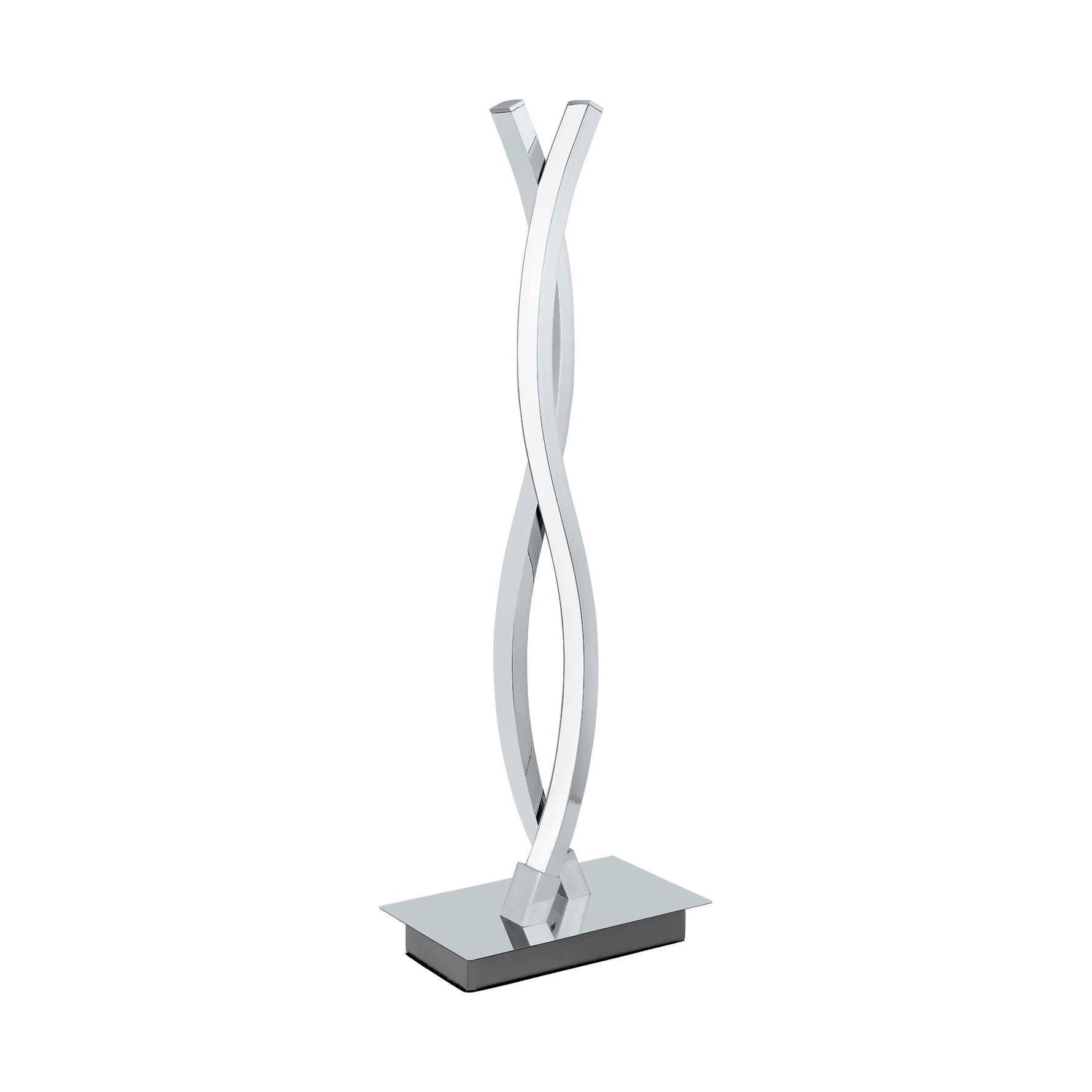 Eglo EU Lasana 2 LED Contemporary Steel & Aluminium Chrome Table Lamp
