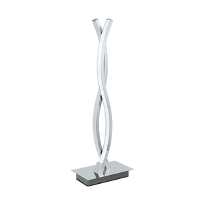 Eglo EU Lasana 2 LED Contemporary Steel & Aluminium Chrome Table Lamp