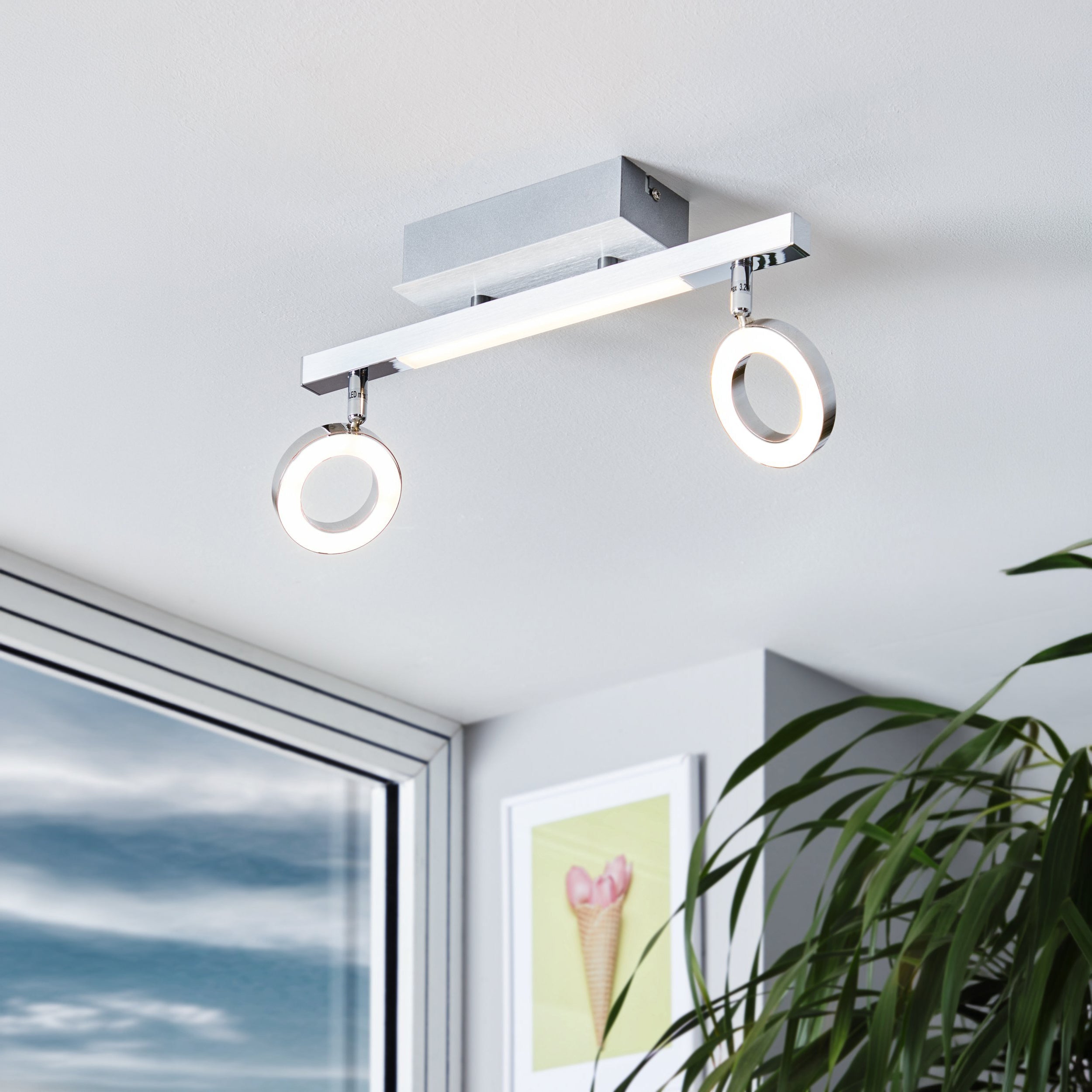 Eglo EU Roccaforte White Metal Single Ceiling Pendant