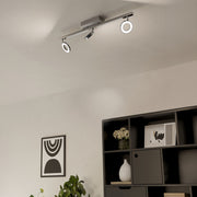 Eglo EU Cardillio 1 Aluminium & Chrome LED 3-Light Spotlight