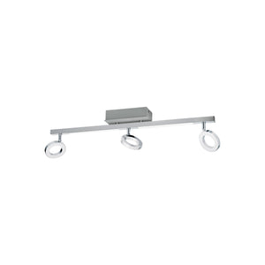 Eglo EU Cardillio 1 Aluminium & Chrome LED 3-Light Spotlight
