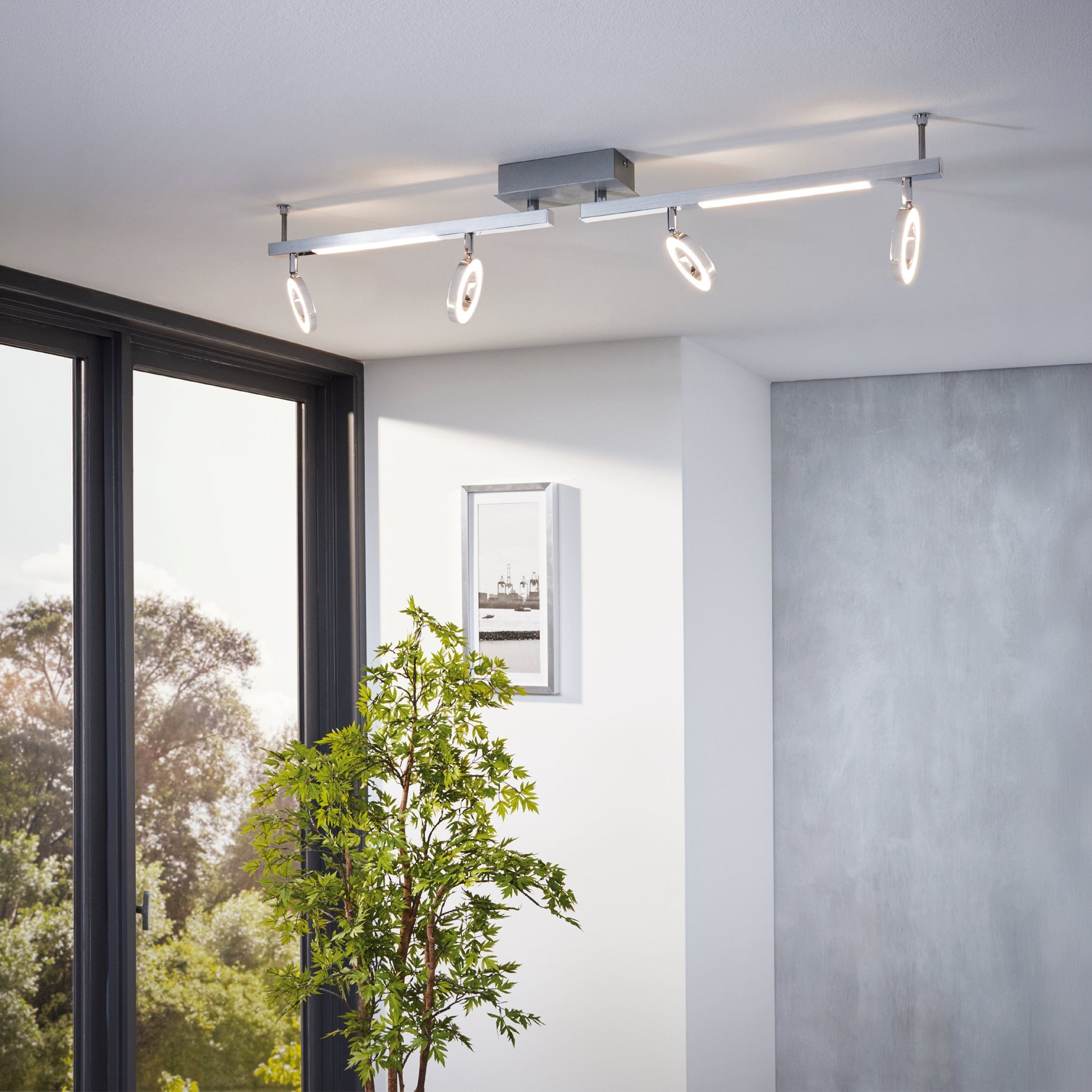 Eglo EU VINCHIO LED Bathroom Mirror Light – 600mm Chrome, Warm White, IP44