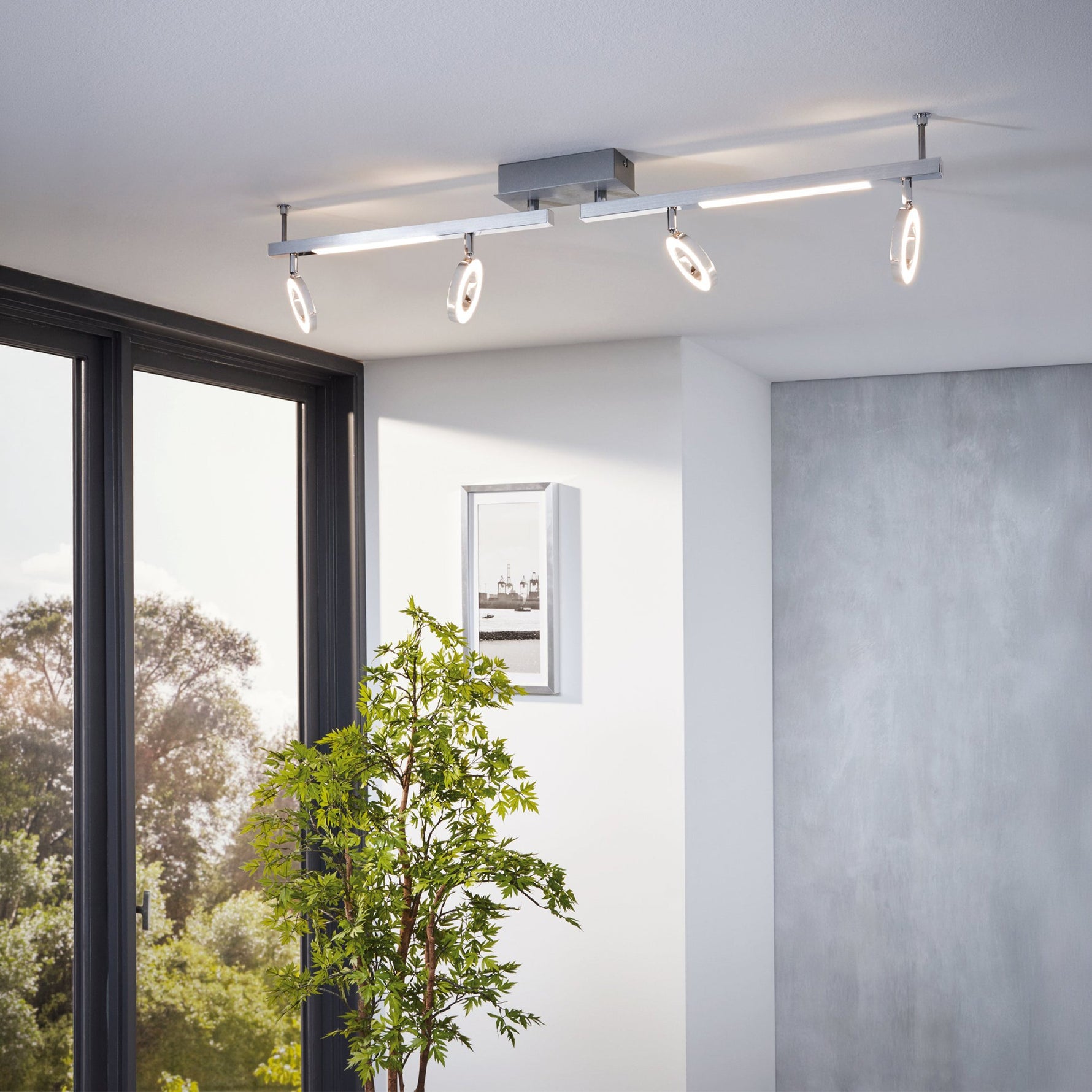 Eglo EU VINCHIO LED Bathroom Mirror Light – 600mm Chrome, Warm White, IP44