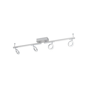 Eglo EU Cardillio 1 Aluminium & Chrome LED 4-Light Spotlight