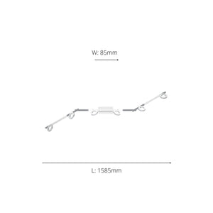 Eglo EU Cardillio 1 Aluminium & Chrome LED 6-Light Spotlight