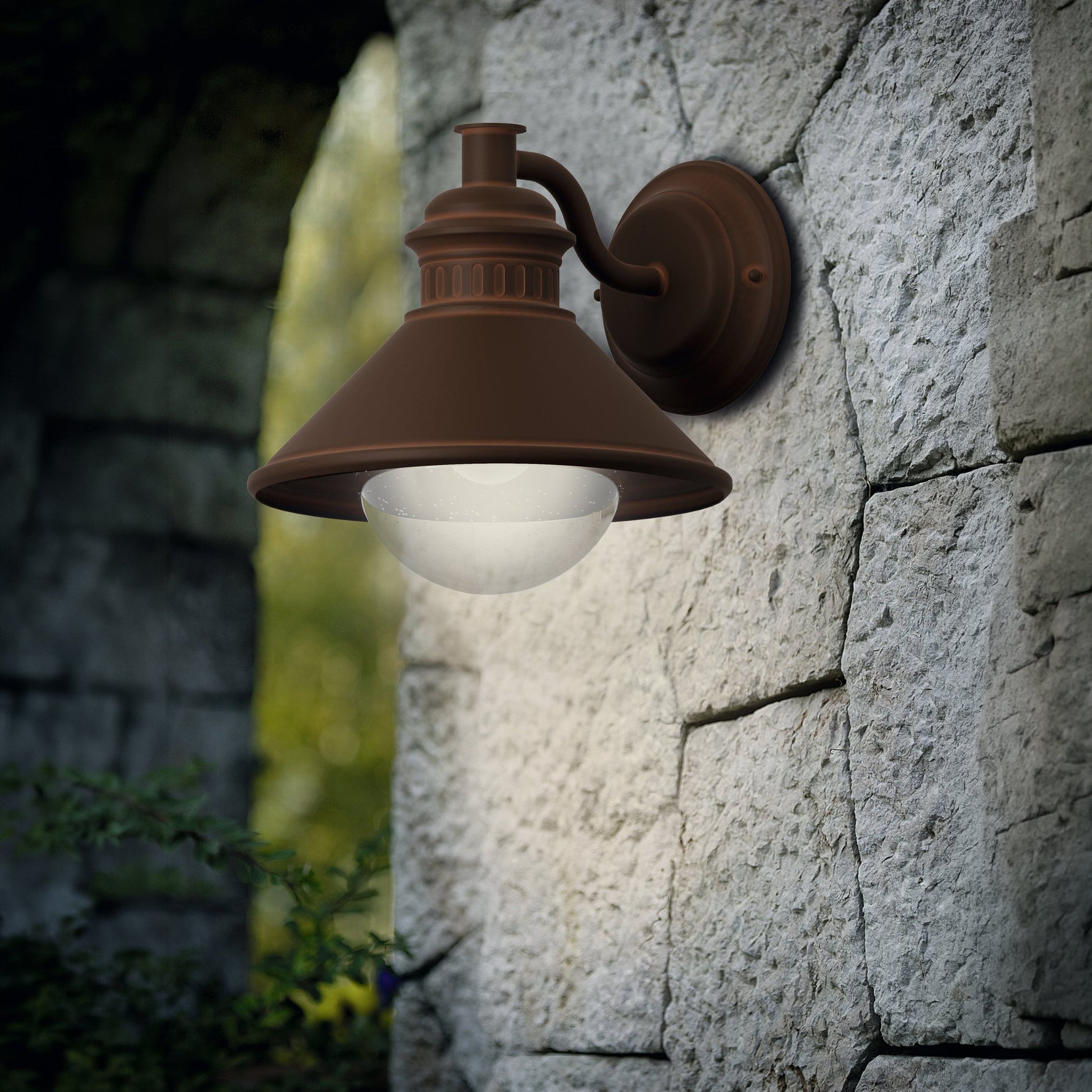 Eglo EU Bari-M White Plastic & Glass Bathroom Ceiling Light