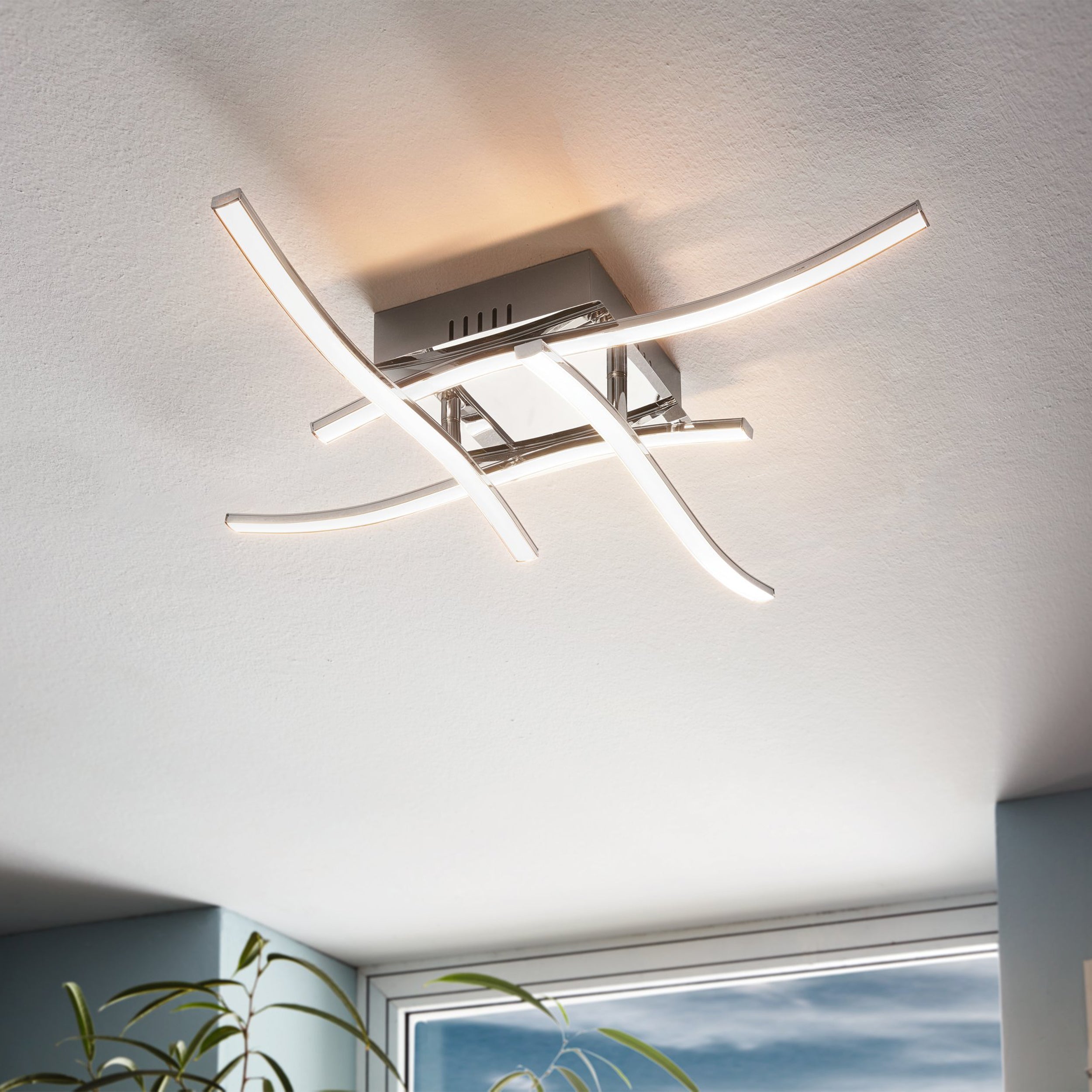 Eglo EU BATALLAS Spot Light – Wood & Black Steel Finish, E27 Fitting, Indoor Adjustable Ceiling/Wall Spot, 480mm