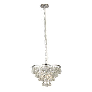 Michelle 4Lt Pendant -  Chrome with Rain Drop Glass