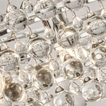Searchlight Electric Michelle 5Lt Pendant - Chrome Metal & Rain Drop Glass 9635-5CC