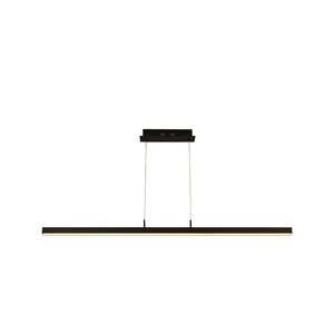Tribeca  Bar Pendant  - Black Metal
