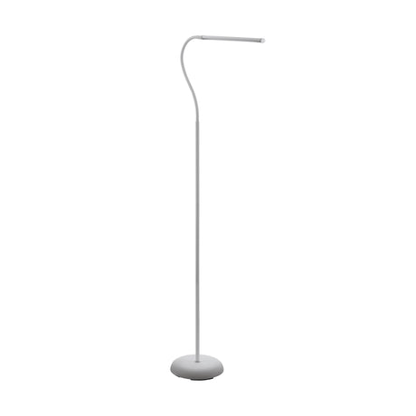 Eglo EU LAROA LED Floor Lamp – White Office Floor Light, Touch Dimmer, 600?lm, Modern Indoor Lighting
